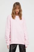 Бавовняна кофта HUGO жіноча колір рожевий однотонна
