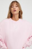 Бавовняна кофта HUGO жіноча колір рожевий однотонна