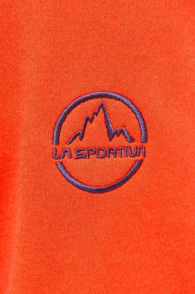 Спортивна кофта LA Sportiva Cosmic колір помаранчевий з капюшоном однотонна фото 5