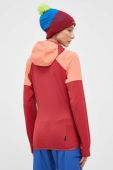Спортивна кофта LA Sportiva Session Tech Hoody колір червоний з капюшоном візерунок