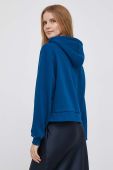 Кофта Tommy Hilfiger жіноча з капюшоном з аплікацією колір блакитний (3473335)