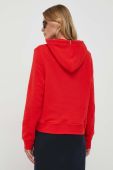 Кофта Tommy Hilfiger жіноча колір червоний з капюшоном однотонна (3476804)