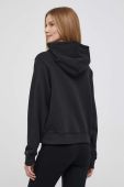 Бавовняна кофта Tommy Hilfiger жіноча колір чорний з капюшоном з аплікацією