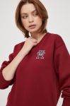 Кофта Tommy Hilfiger жіноча колір бордовий з аплікацією Кофта Tommy Hilfiger жіноча колір бордовий з аплікацією