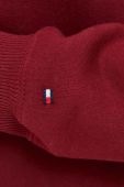 Кофта Tommy Hilfiger жіноча колір бордовий з капюшоном з аплікацією (3609167)