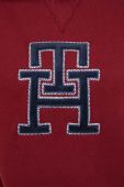 Кофта Tommy Hilfiger жіноча колір бордовий з капюшоном з аплікацією (3609167)