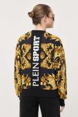 Кофта PLEIN SPORT жіноча колір чорний візерунок