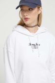 Кофта Tommy Jeans жіноча колір білий з капюшоном з принтом (3574224)