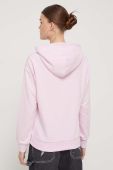 Кофта Tommy Jeans жіноча колір рожевий з капюшоном з принтом (3574218)