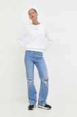 Кофта Tommy Jeans жіноча колір білий з аплікацією (3590728)