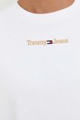 Кофта Tommy Jeans жіноча колір білий з аплікацією (3590728)