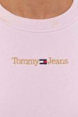 Кофта Tommy Jeans жіноча колір рожевий з аплікацією
