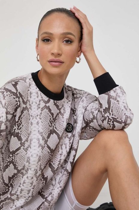 Кофта PLEIN SPORT жіноча колір сірий візерунок