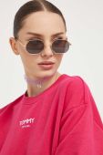 Кофта Tommy Jeans жіноча колір рожевий з принтом (3470226)