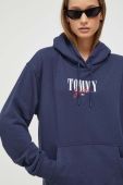 Кофта Tommy Jeans жіноча колір синій з капюшоном з принтом (3510021)