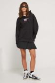 Кофта Tommy Jeans жіноча колір чорний з капюшоном з принтом (3510016)
