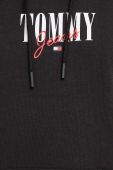 Кофта Tommy Jeans жіноча колір чорний з капюшоном з принтом (3510016)