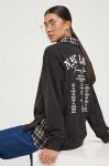 Кофта Tommy Jeans жіноча колір чорний з принтом (3427894) Кофта Tommy Jeans жіноча колір чорний з принтом (3427894)