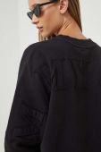 Бавовняна кофта Tommy Jeans жіноча колір чорний однотонна (3510030)