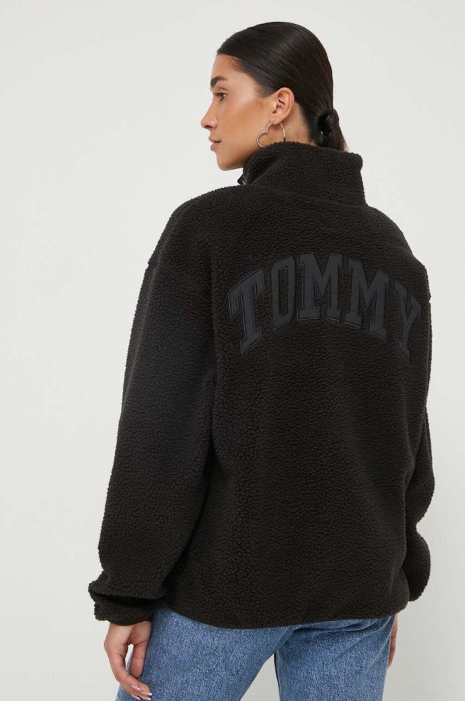 Кофта Tommy Jeans жіноча колір чорний однотонна (3427899)