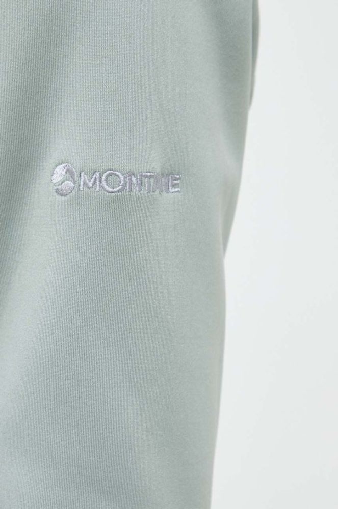 Спортивна кофта Montane Fury колір зелений з капюшоном однотонна фото 5