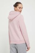 Кофта Superdry жіноча колір рожевий з капюшоном меланж (3465840)