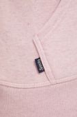 Кофта Superdry жіноча колір рожевий з капюшоном меланж (3506523)