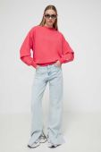 Бавовняна кофта Superdry жіноча колір помаранчевий з аплікацією