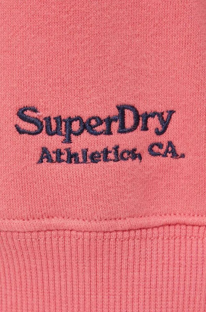 Кофта Superdry жіноча колір рожевий однотонна (3453510) фото 5