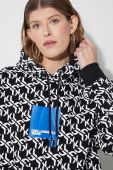 Кофта Karl Lagerfeld Jeans жіноча з капюшоном візерунок колір барвистий