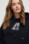 Кофта Karl Lagerfeld Jeans жіноча колір чорний з капюшоном з принтом