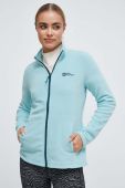 Спортивна кофта Jack Wolfskin Taunus колір бірюзовий однотонна (3596230)