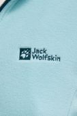 Спортивна кофта Jack Wolfskin Taunus колір бірюзовий однотонна (3596230)