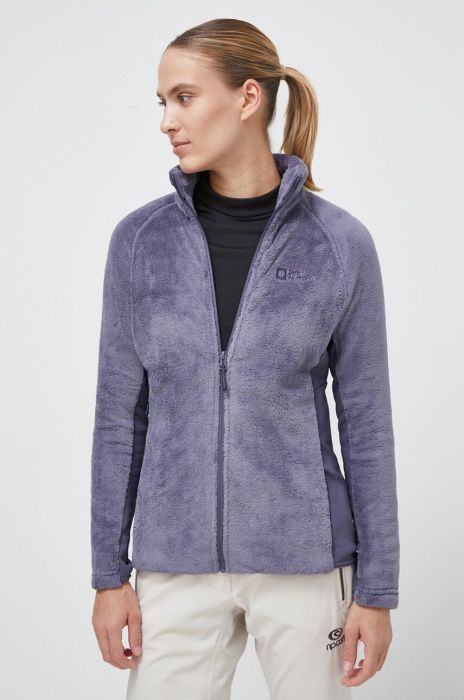 Спортивна кофта Jack Wolfskin Rotwand однотонна колір блакитний