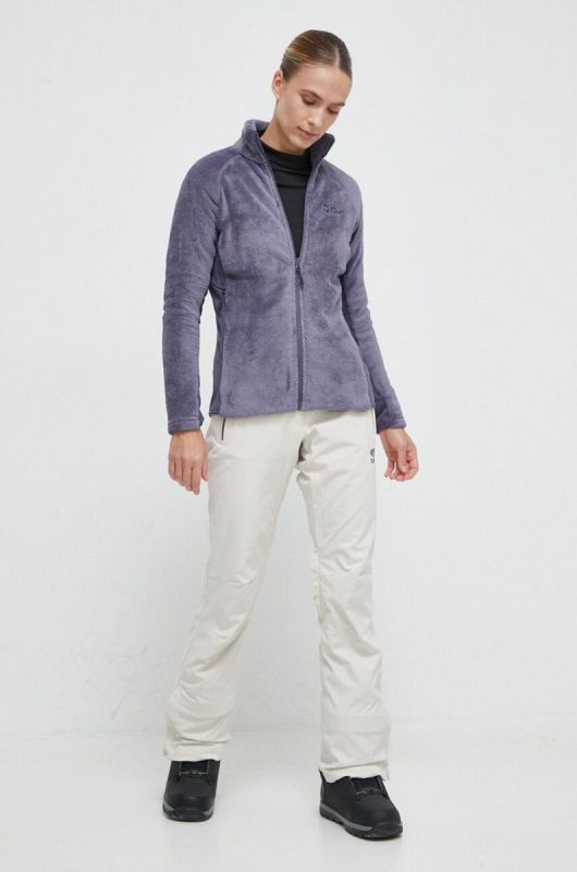 Спортивна кофта Jack Wolfskin Rotwand однотонна колір блакитний фото 2