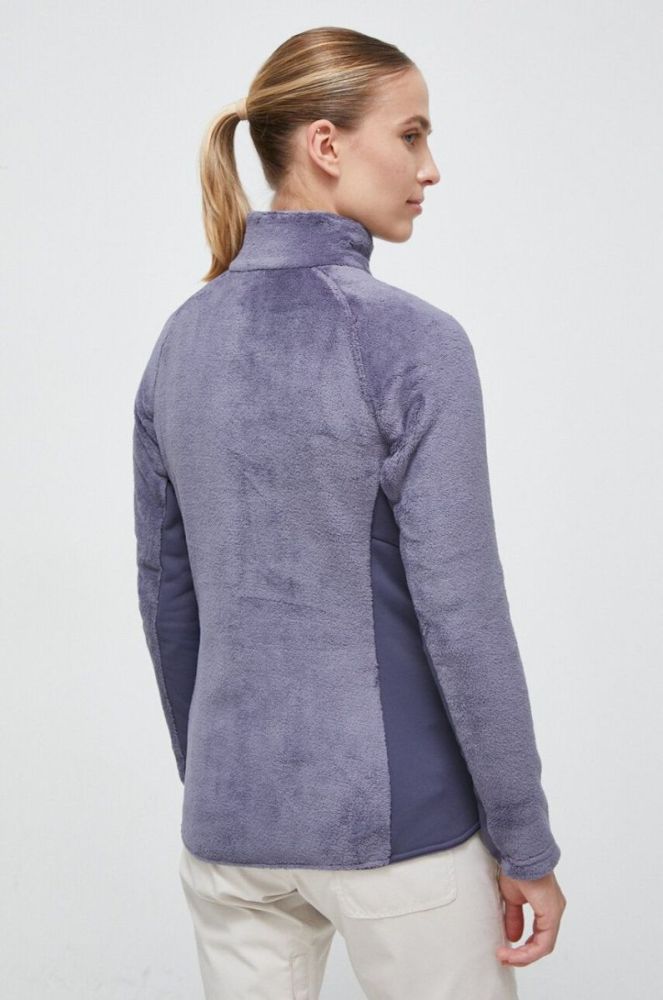 Спортивна кофта Jack Wolfskin Rotwand однотонна колір блакитний фото 3