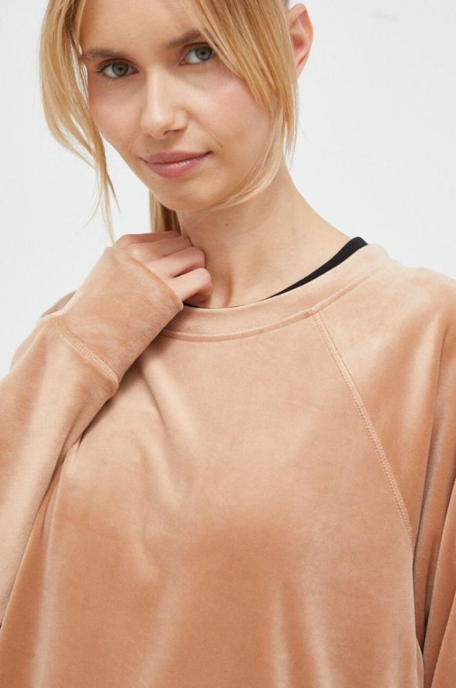 Кофта Dkny жіноча колір коричневий однотонна (3445287) фото 4