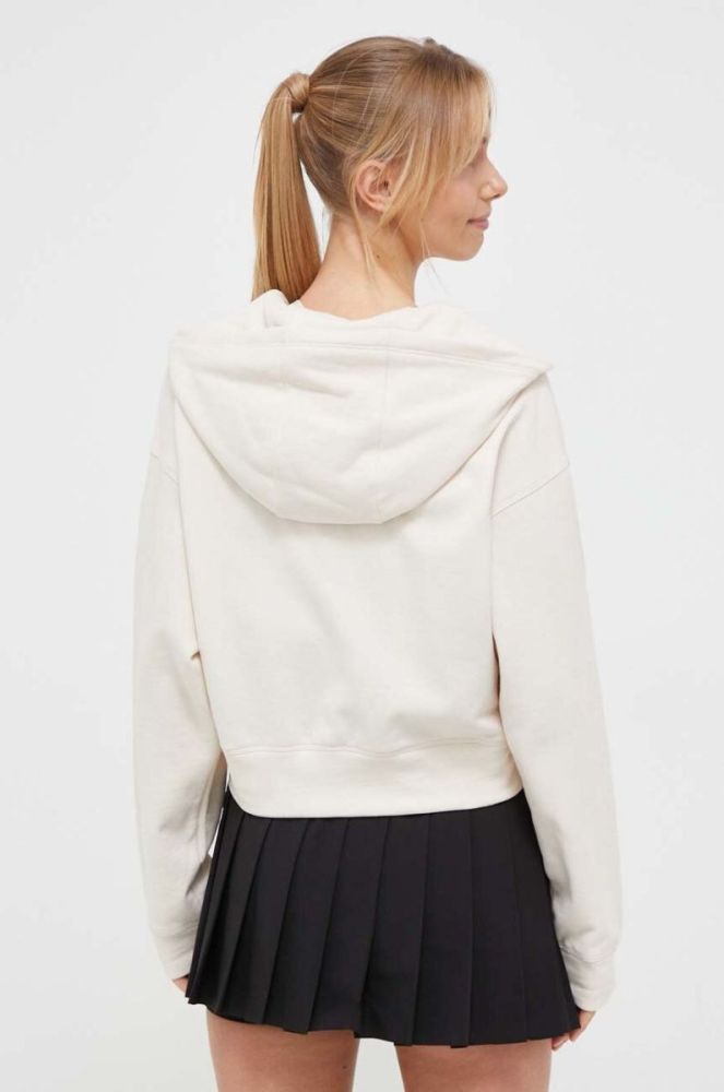 Кофта Dkny жіноча колір бежевий з капюшоном однотонна (3445298) фото 3