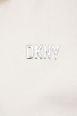 Кофта Dkny жіноча колір бежевий з капюшоном однотонна (3445298)
