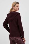 Кофта Dkny жіноча колір бордовий з капюшоном однотонна (3413774)