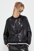 Кофта Dkny жіноча колір чорний з аплікацією (3445302)