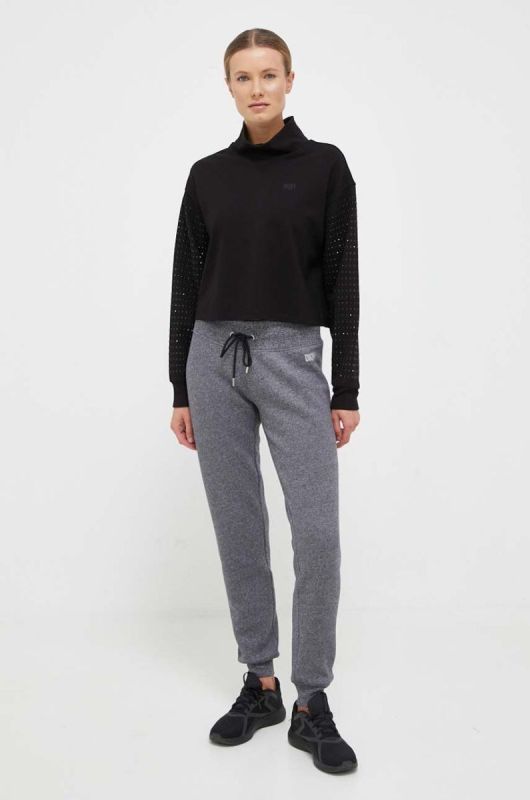 Кофта Dkny жіноча колір чорний з аплікацією (3453518) фото 2