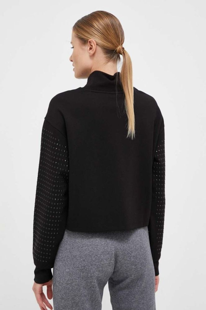 Кофта Dkny жіноча колір чорний з аплікацією (3453518) фото 3