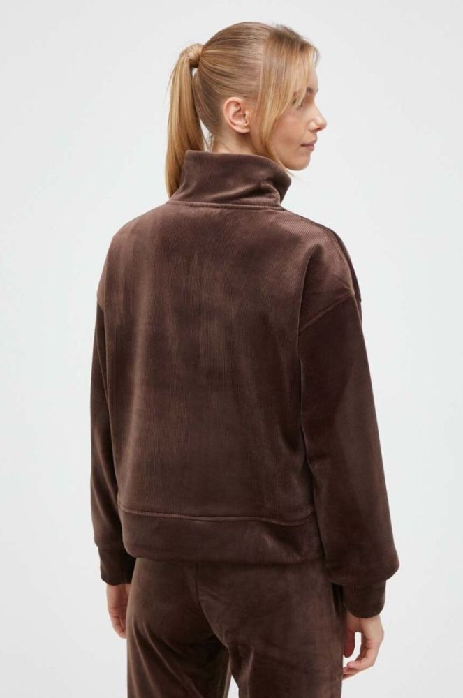 Кофта Dkny жіноча колір коричневий однотонна (3445317) фото 3