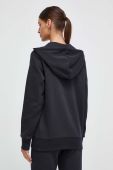Кофта Under Armour жіноча колір чорний з капюшоном меланж