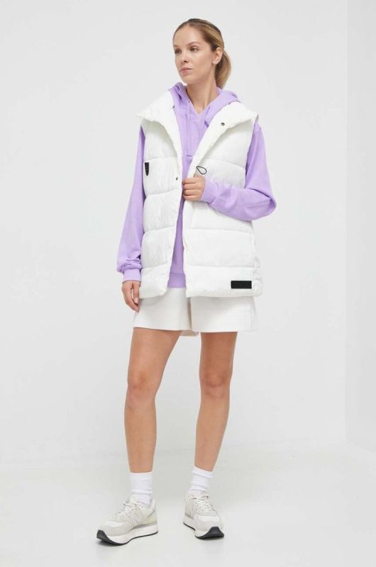 Бавовняна кофта Colourwear жіноча колір фіолетовий з капюшоном однотонна фото 2