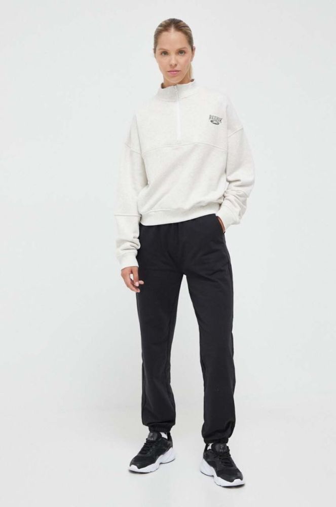 Бавовняна кофта Reebok Classic жіноча колір сірий меланж (3458146) фото 2