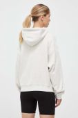 Бавовняна кофта Reebok Classic жіноча колір бежевий з капюшоном з аплікацією
