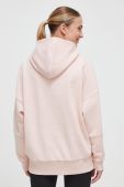 Кофта Reebok LUX COLLECTION жіноча колір рожевий з капюшоном однотонна