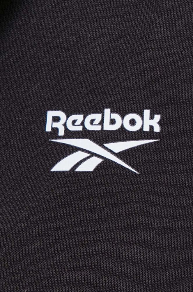 Кофта Reebok жіноча колір чорний з капюшоном однотонна (3553617) фото 5